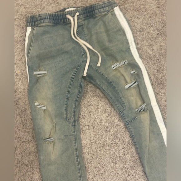 Pacsun Denim Joggers Size Small - Picture 2 of 6
